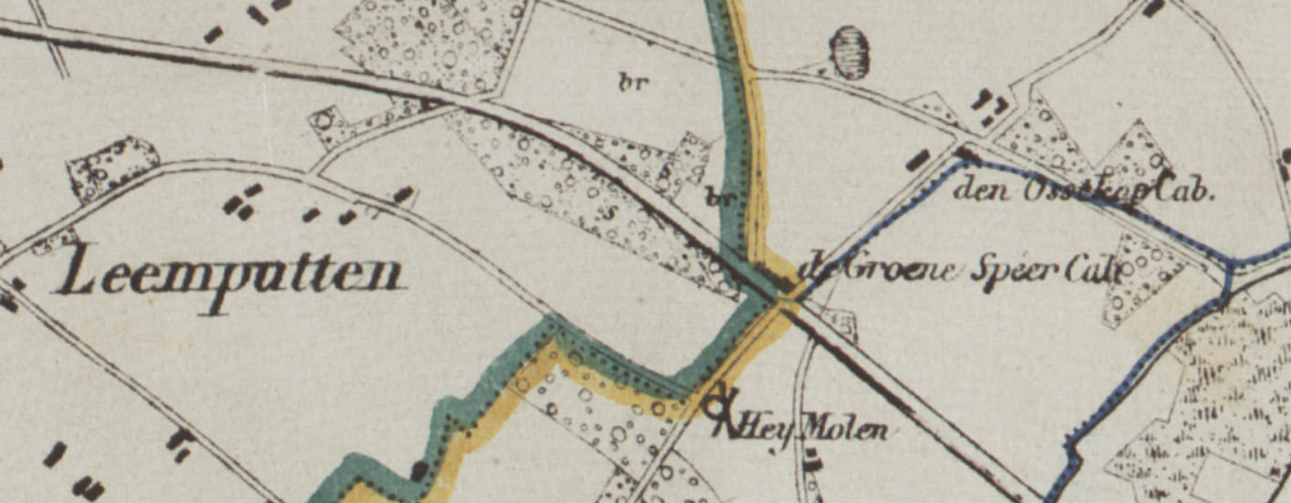 Kaart uit 19e eeuw